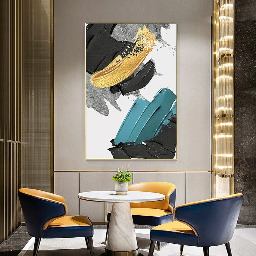 

Handmade Canvas Oil Painting Home Wall Decorated With Textured Colorful Art Poster Non-toxic Acrylic Pigment For Drawing Room