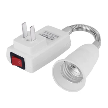 

Practical E27 Lamp Bulbs Adapter Converter Flexible Extension Holder LED Light Bulb Lamp Base with Socket On/Off Switch 2017 Hot