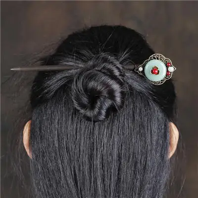 04 Hair Sticks Винтажные кисточки китайские деревянные счеты волосы палочки для волос ювелирные аксессуары для женщин Этнические Ручной работы шпилька для волос украшения - Metal color: 04 Hair Sticks