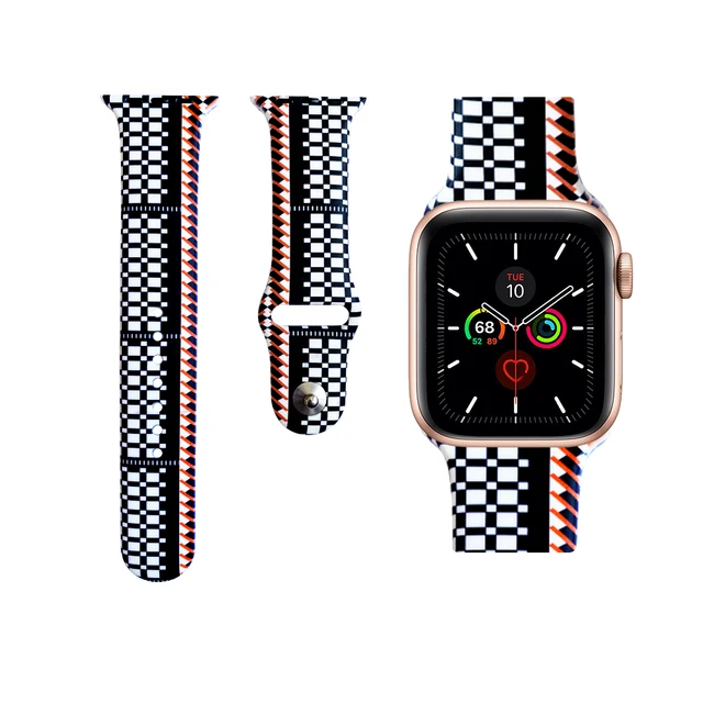 Akatsuki Sun-flower Cactus Akira For iwatch Apple Watch Strap Silicone Band Replacement 38mm 40mm 42mm 44mm Series 3 4 5 6 7 SE 19