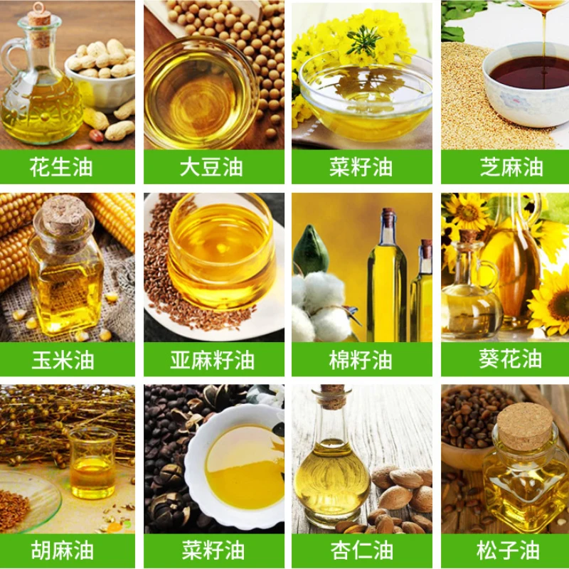 Automatic Oil Press Machine Commercial Presser Sunflower Seeds Peanut Extractor 10-25Kg/H 6