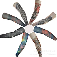 Нарукавник с татуировкой татуированные руки ледяной рукав татуировки Мужские Женские вискозные рукава летние езда Вождение бесшовные руки манжеты солнце