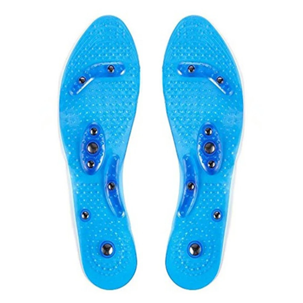 

1 Pair Fatigue Remove Gel Insole Massage Effective Health Care Foot Pad Non-Slip Elastic Pain Relief Silicone Magnet Therapy