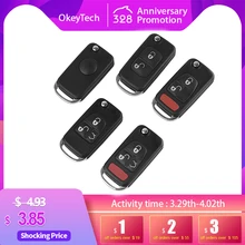 Чехол OkeyTech для пульта дистанционного управления, откидной складной чехол для ключа для Mercedes Benz C E S ML SL ML55 AMG S500 SL500 W168 W124 с лезвием HU39