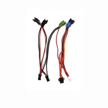 

Bicycle Cable Rubber Red+Black Electric Bicycle Headlight And Tail Light Cable Line Parts 24v-60v Ebike Accessories Part