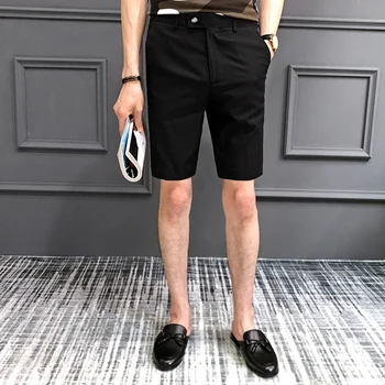 

Summer men's short trousers men's slim white five-point pants Korean trend casual pants shorts