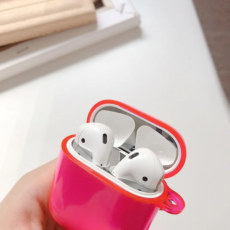 Fluorescent Candy Color Earphone Cover For Apple AirPods