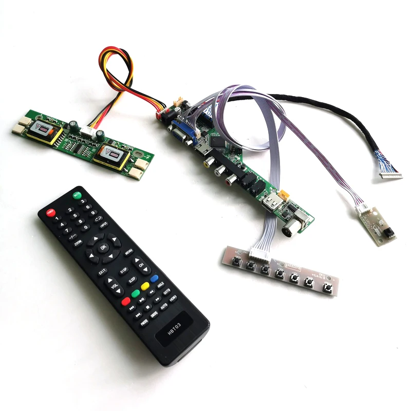 Для HSD150MX13-A HSD150MX19-A 4CCFL LVDS 20Pin ЖК-экран HDMI VGA AV USB RF Инвертор+ пульт+ клавиатура T. V56 привод карты комплект