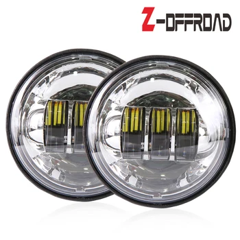 

Chrome 4.5" Motorcycle Light 4-1/2" LED Fog Light 4.5'' round fog light motor parts 30w 4.5inch fog light for