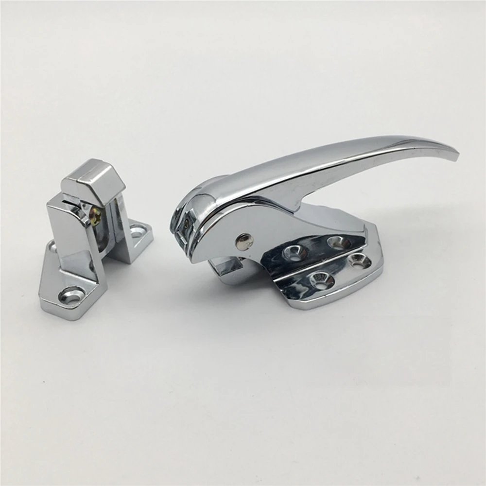 Zinc Alloy Security Hasp Latch Lock Oven Pressing Door Lock Large Freezer Refridgerator Handle Door Parts