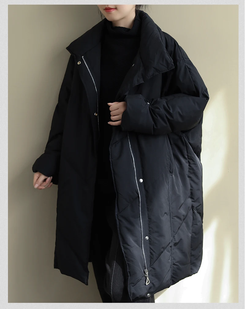 Зимняя Модная брендовая теплая пуховая куртка в стиле ретро на утином пуху, женские длинные толстые теплые пушистые пуховики F636