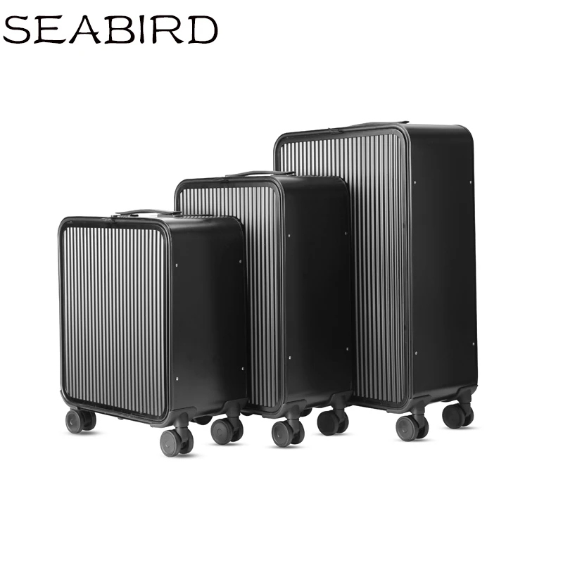 SEABIRD16 &quot20&quot 24 &quotдюйм 100% алюминиевый сплав передний открытый багажник TSA Lock