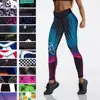 Spandex High Waist Women Digital Printed Fitness Leggings Push Up Sport GYM Leggings