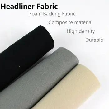 

60" Width Suede Interior Sponge Liner Headliners Fabric Remedy/Replace Roof DIY