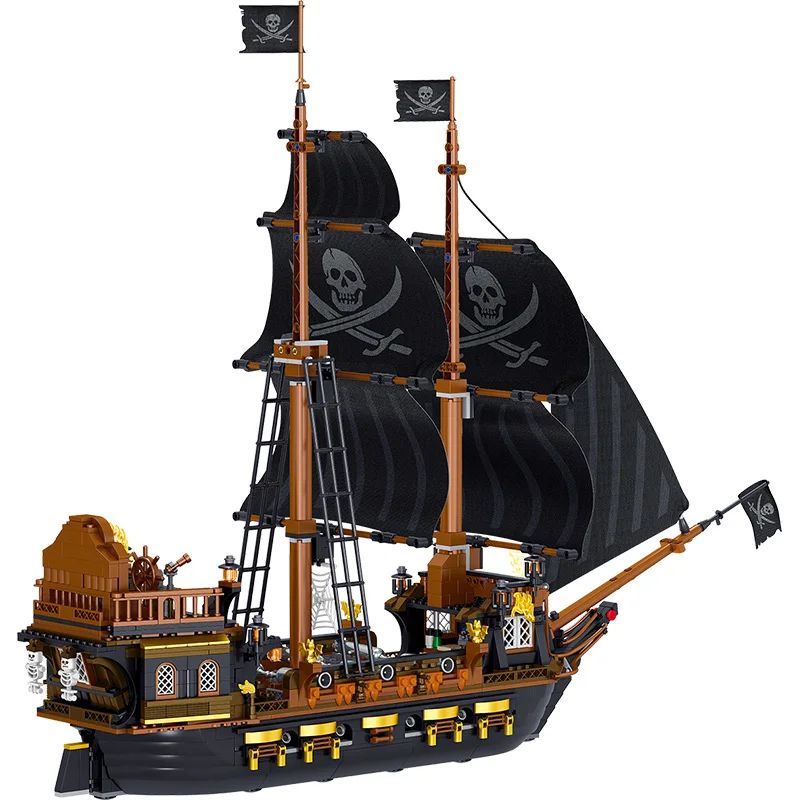 Movie Series Pirates Of Caribbean Ships Barracuda Bay Toys Building Blocks Bricks Ideas | Игрушки и хобби