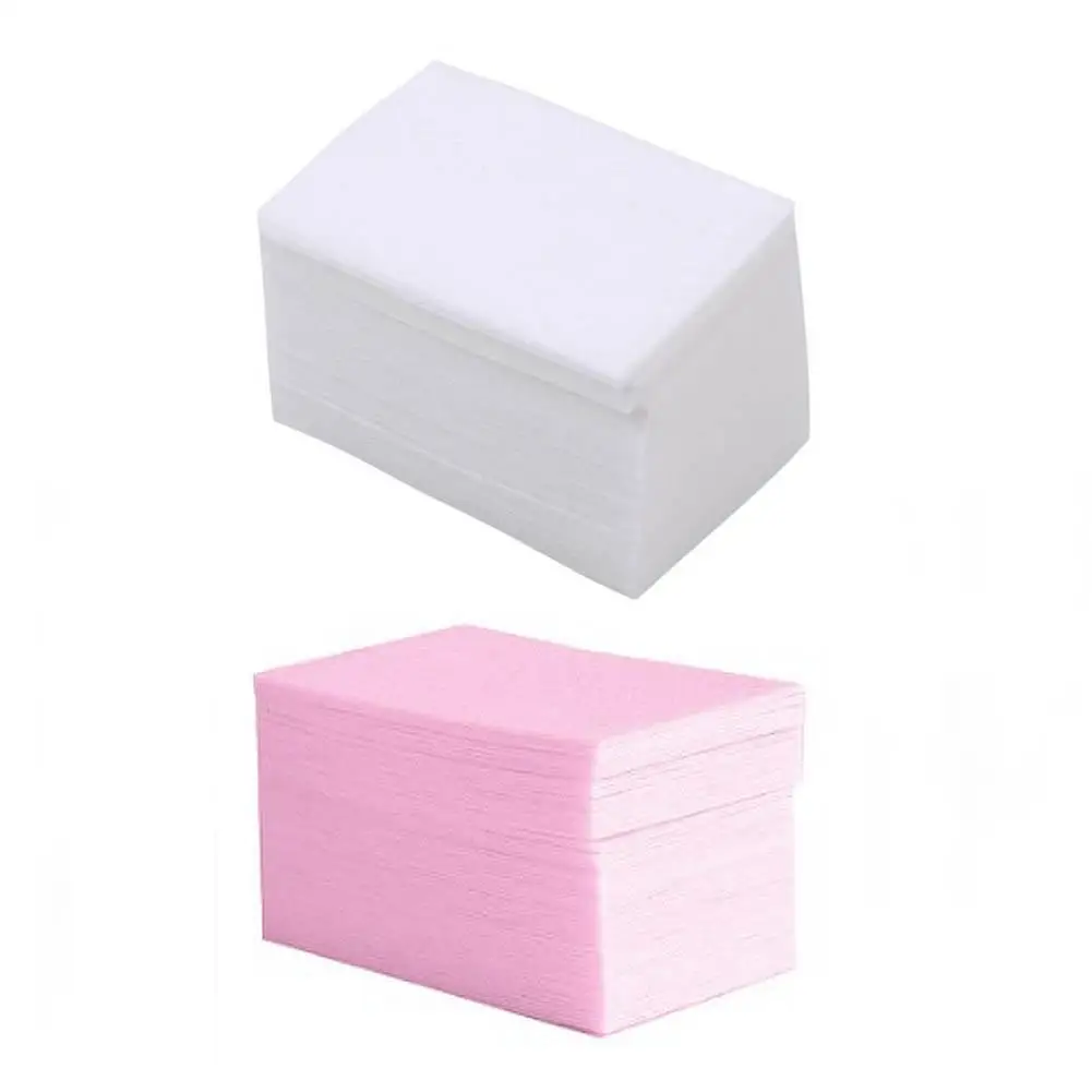 

Hot Sell 100 Pcs Lint-Free Wipes Napkins For Nail Polish Remover Cotton Pad Nail Wipe Napkins Manicure Pedicure Gel Tools