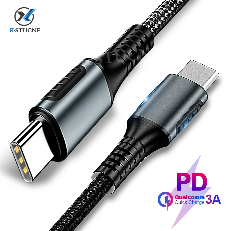 Кабель USB Type C к для Samsung S9 Oneplus 7 Pro QC 3 0 кабель быстрой зарядки и передачи данных Redmi