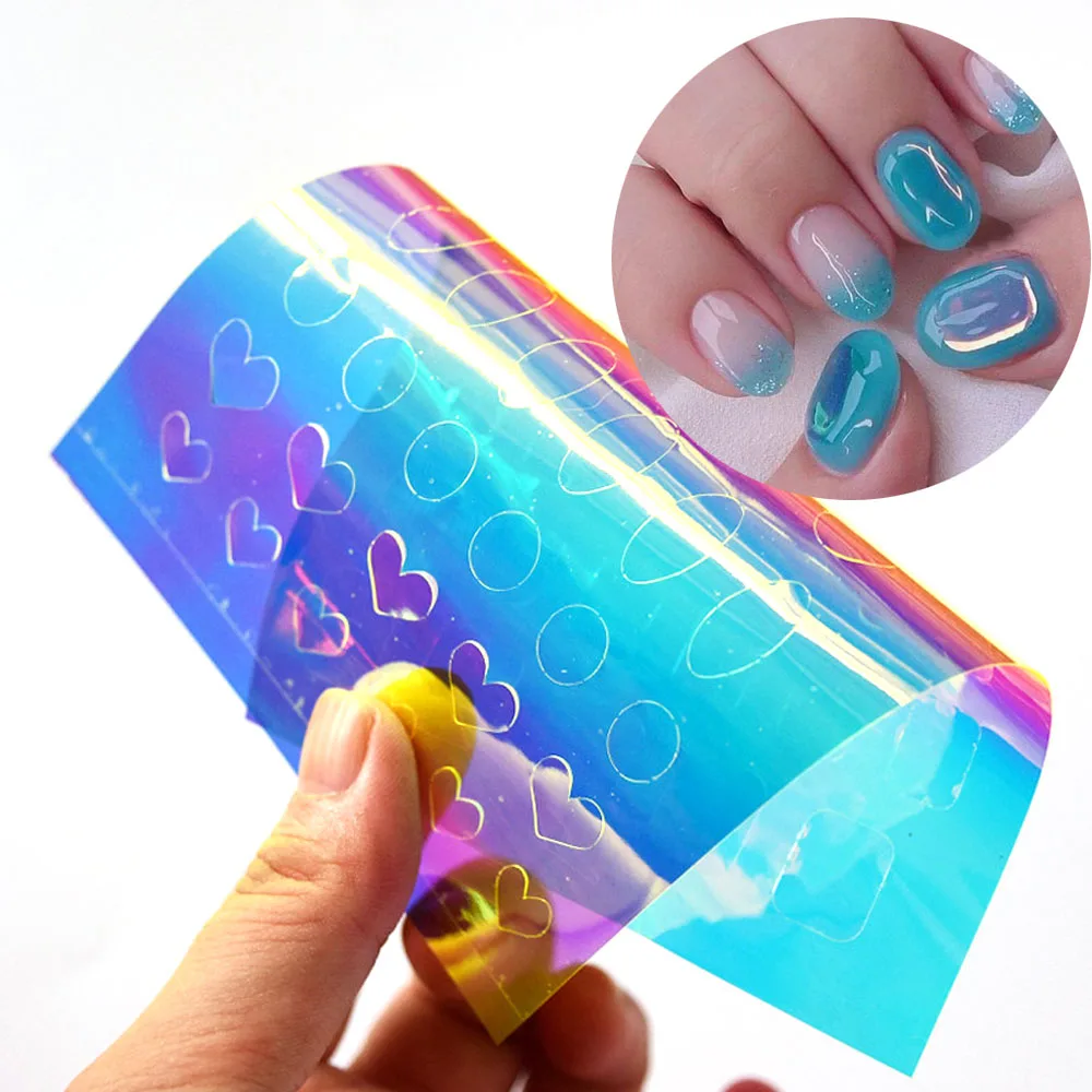 1/10/11/16 шт Nail Aurora Ice Cube самоклеющаяся наклейка s голографический гель для ногтей