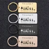 Family Love Cute Keychain Engraved The Smith Family for Parents Children Present Keyring Bag Charm Families Member Gift Keyrings ► Photo 1/6