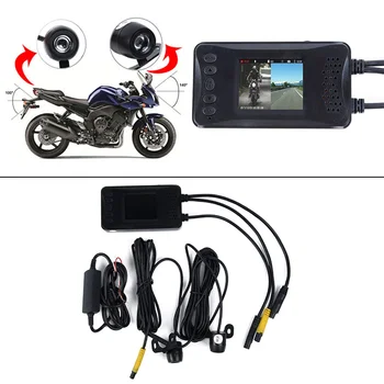 

3 LCD Dual Camera Motorcycle HD Vehicle DVR Video Recorder Tachograph Driving