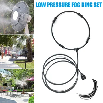 

Fan Misting Kit for A Cool Patio Breeze Misting Line 4 Removable Brass Nozzle Galvanized Solid Brass Adapter XHC88