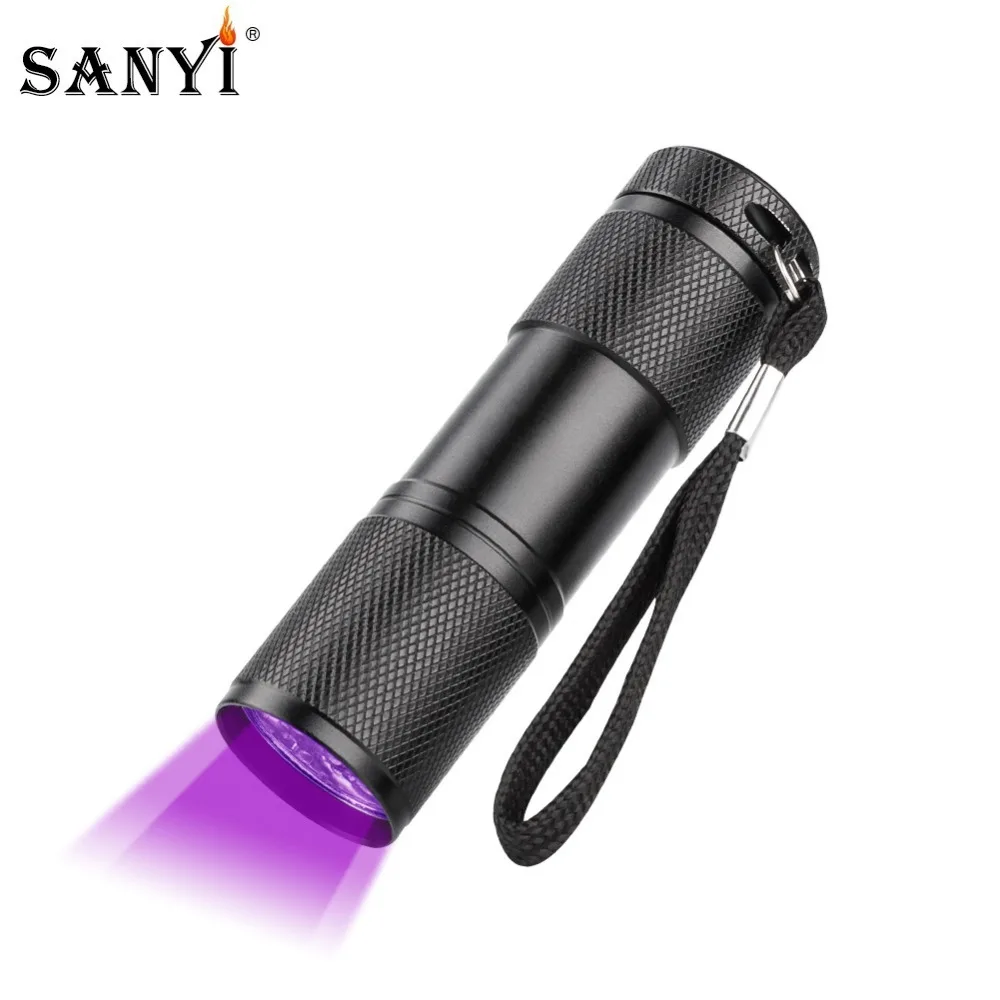 

Mini 9LED UV Flashlight Ultraviolet Detection Torch Light for Check the Money