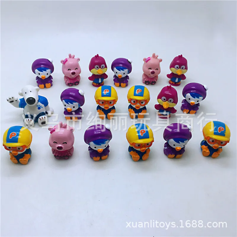 5 pçs coreano pai criança educação cartoon pororoing figura modelo brinquedos
