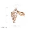 Kinel New Arrivals 585 Rose Gold Big Ring Micro-wax Inlay Natural Zircon Hollow Rhombus Rings Women Wedding Party Fine Jewelry ► Photo 2/6