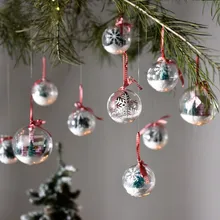 Снежный шар Рождественская елка украшения шар кристально чистый орнамент шар домашний настенный