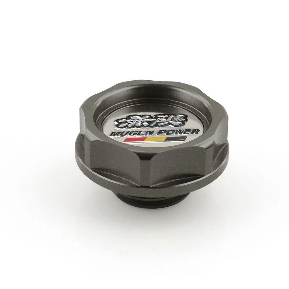 Aluminum Mugen Power Performance Oil Cap Oil Fuel Filter Racing Engine Tank Cap Cover Racing Car For HONDA - Цвет: Gray