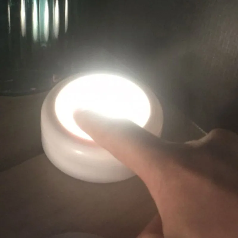 buy Wireless LED Puck Lights Under Cabinet Kitchen Lighting with Remote Control JDH99