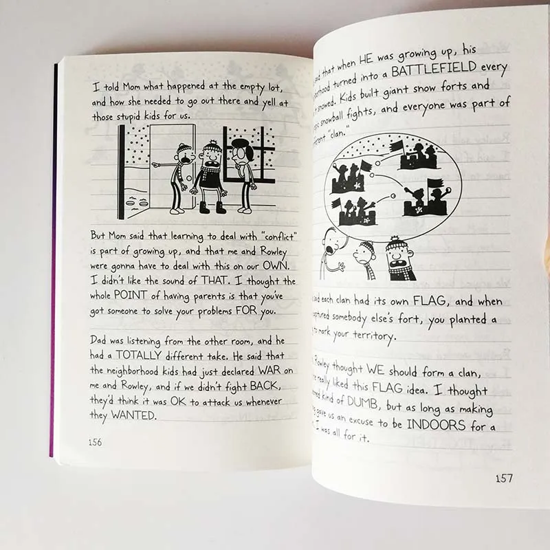 2 шт./компл. дневник Wimpy Kid 13-The Meltdown двуязычная версия 25 и 26 упрощенный китайский и английский комиксы для детей