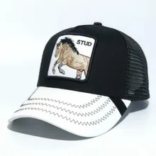 Новинка, летняя кепка для водителя грузовика, сетчатая бейсболка, хип-хоп кепка для мужчин, бейсболка с вышивкой, Шипованная, белая, Черная