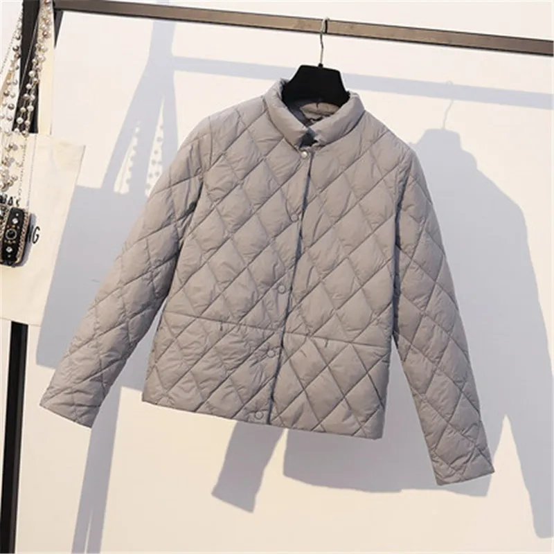 nueva moda tendencia повседневная куртка ropa de invierno suelta pan ropa mujer grueso abajo abrigo mujer corto