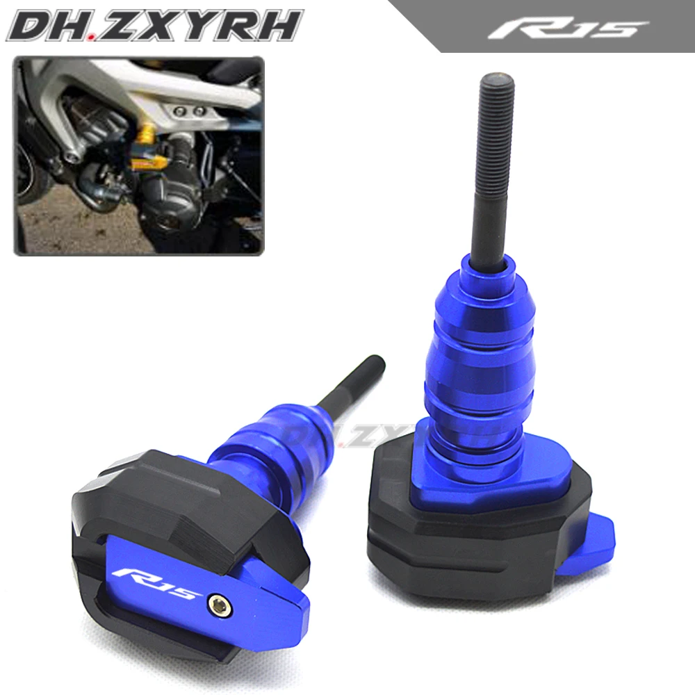 Motorcycle Accessories Aluminum Engine Guard Pad Frame Sliders Crash Protector for YAMAHA MT-15 R15 M-SLAZ 2015-2018 | Автомобили и