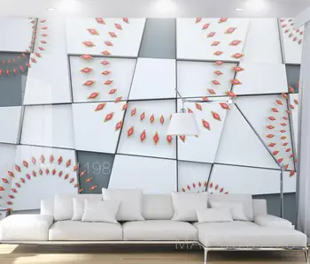 

[Self-Adhesive] 3D Red Diamond WG962 Wall Paper mural Wall Print Decal Wall Murals Belly