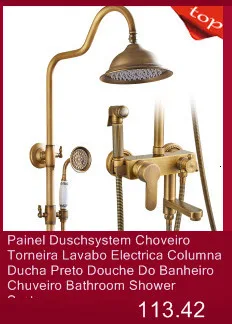 Черная Torneira Lavabo Dusch система Doccia Do Banheiro Painel Regadera электрическая Душевая система Ducha Chuveiro для ванной комнаты