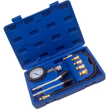 

Engine Cylinder Compression Pressure Gauge Tester Test Kit M14 M18 Adaptor