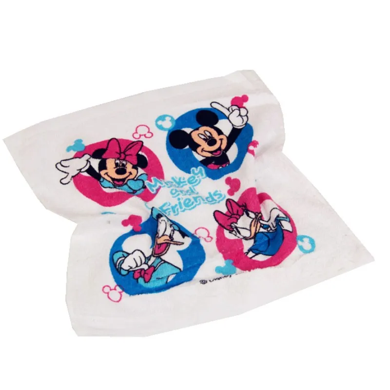 Disney Микки Минни стежок хлопковый носовой платок детское полотенце для путешествий водопоглощающее полотенце мягкое полотенце для лица подарок