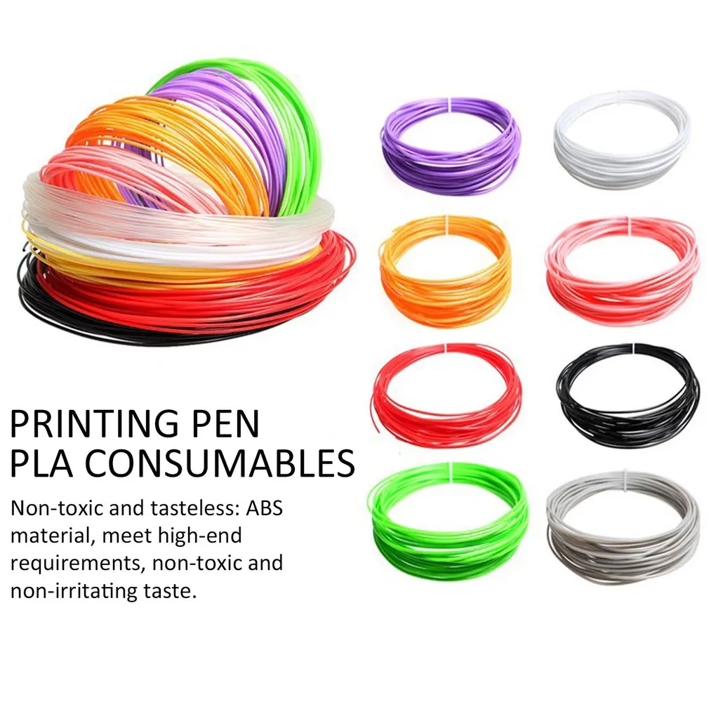 Расходные материалы для 3D печати, экологически чистые материалы, расходные материалы Pla, 20 цветов, аксессуары для 3D печати