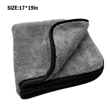 

New 42*48cm double-sided coral fleece car wash towel 1000GSM Car Detailing Microfiber Towel Car Cleaning Car Washing Rag
