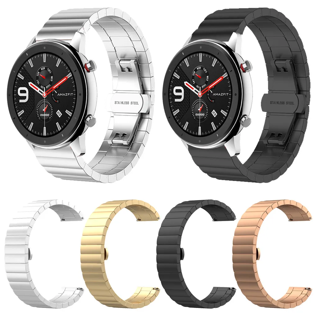 Браслет из нержавеющей стали сменный ремешок для AMAZFIT GTR Смарт-часы 42 мм