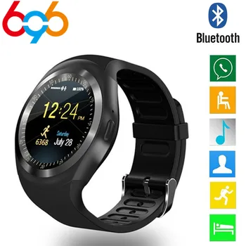 

Smart Watch Y1 Touch Screen Fitness Tracker Smartwatch Men Women Wearable Watch Support SIM TF Bluetooth i7 or i7s Tws Earphone