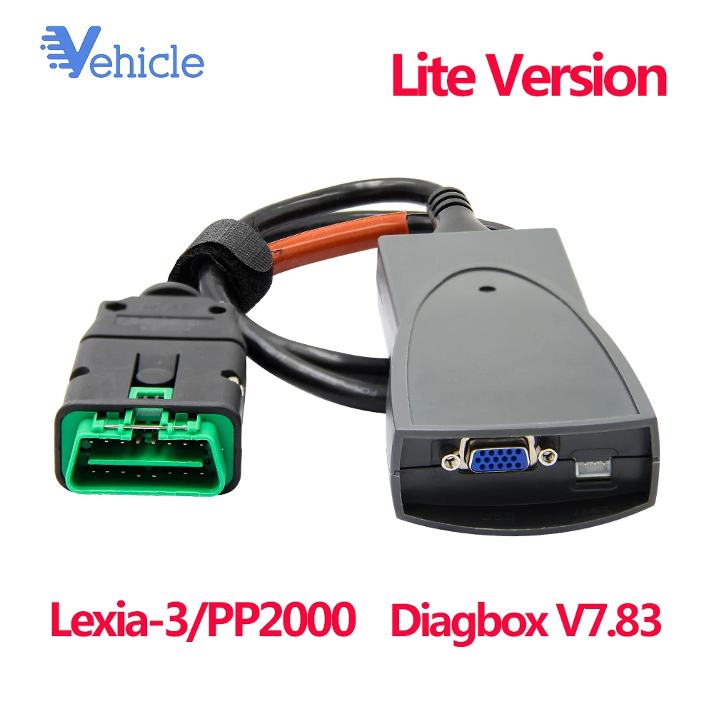 Lite версия lexia3 PP2000 с Diagbox V7.83 программное обеспечение для Citroen/Peugeot Полный чип OBDII