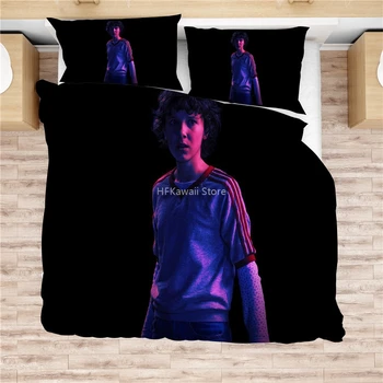 

Popular Movie 3d Stranger Things Bedding Set Bed Linen Bedclothes Duvet Cover Set with Pillowcase Europe/Australia/USA King Size