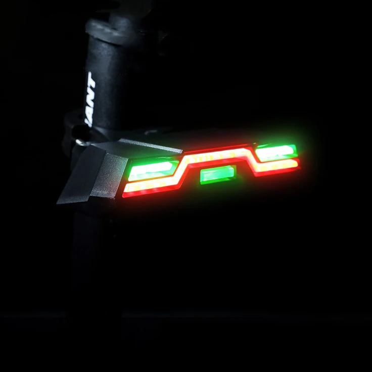 Multi Lighting Modes 3 Color Bicycle Light USB Chargeable 2000mAh LED Road Bike Tailight Waterproof Riding Safety Warning Light