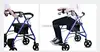 Super Light Rollator Lightweight Aluminum Loop Brake Folding Walker Adult W/height Adjustable Seat By Legs And Arms 6