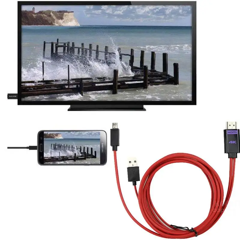 MHL к HDMI адаптер Micro USB к HDMI 4K HD ТВ кабель адаптеры для samsung S3 S4 S5 note2 3 4 Android телефон 11PIN Поддержка HDCP