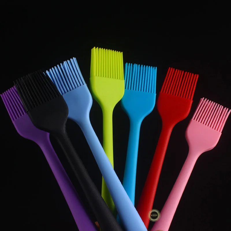 В настоящее время Малый силиконовый щетка для шашлычницы кисть для пекарни 21 см цельные кисти для масла Кисть gui jiao sao пищевой