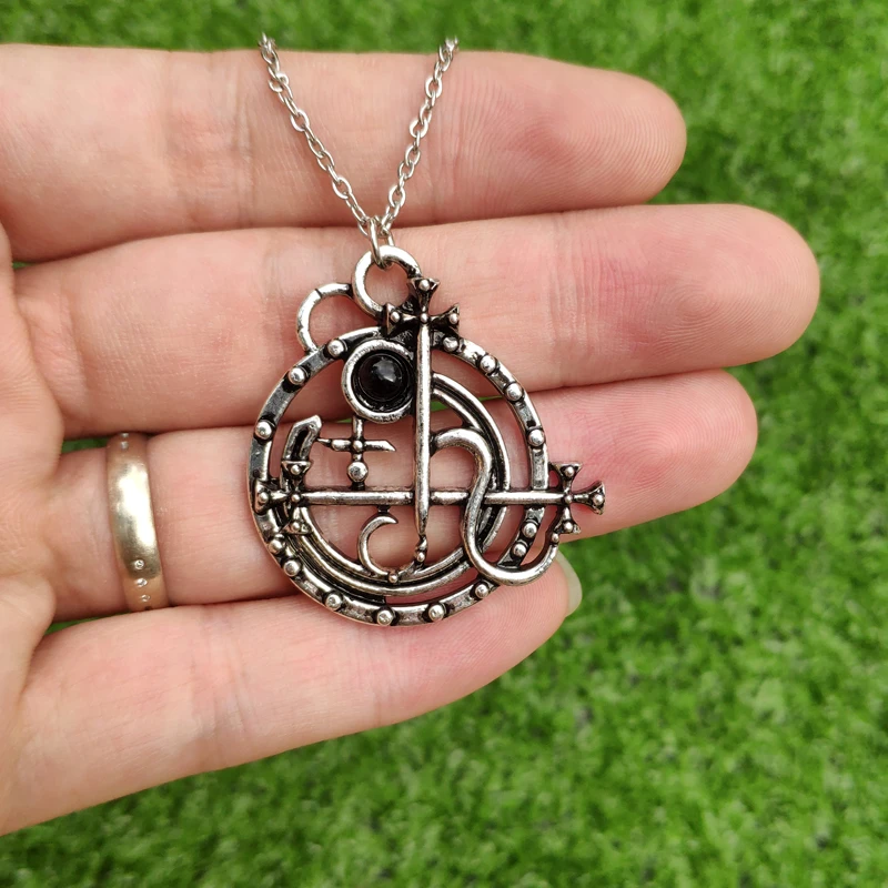 Gothic Seal Sigil Of Lilith Necklace Satan Pagan Jewelry - Necklace ...